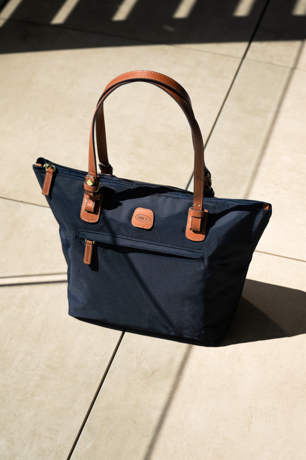 X-Collection Recycled fabric large Shopper Bag in Ocean Blue